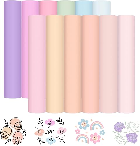 VINYL FROG 001 Rollo de vinilo adhesivo mate de 12 pulgadas x 6 pies  Rollo de vinilo para manualidades color morado lila mate para la mayoría de