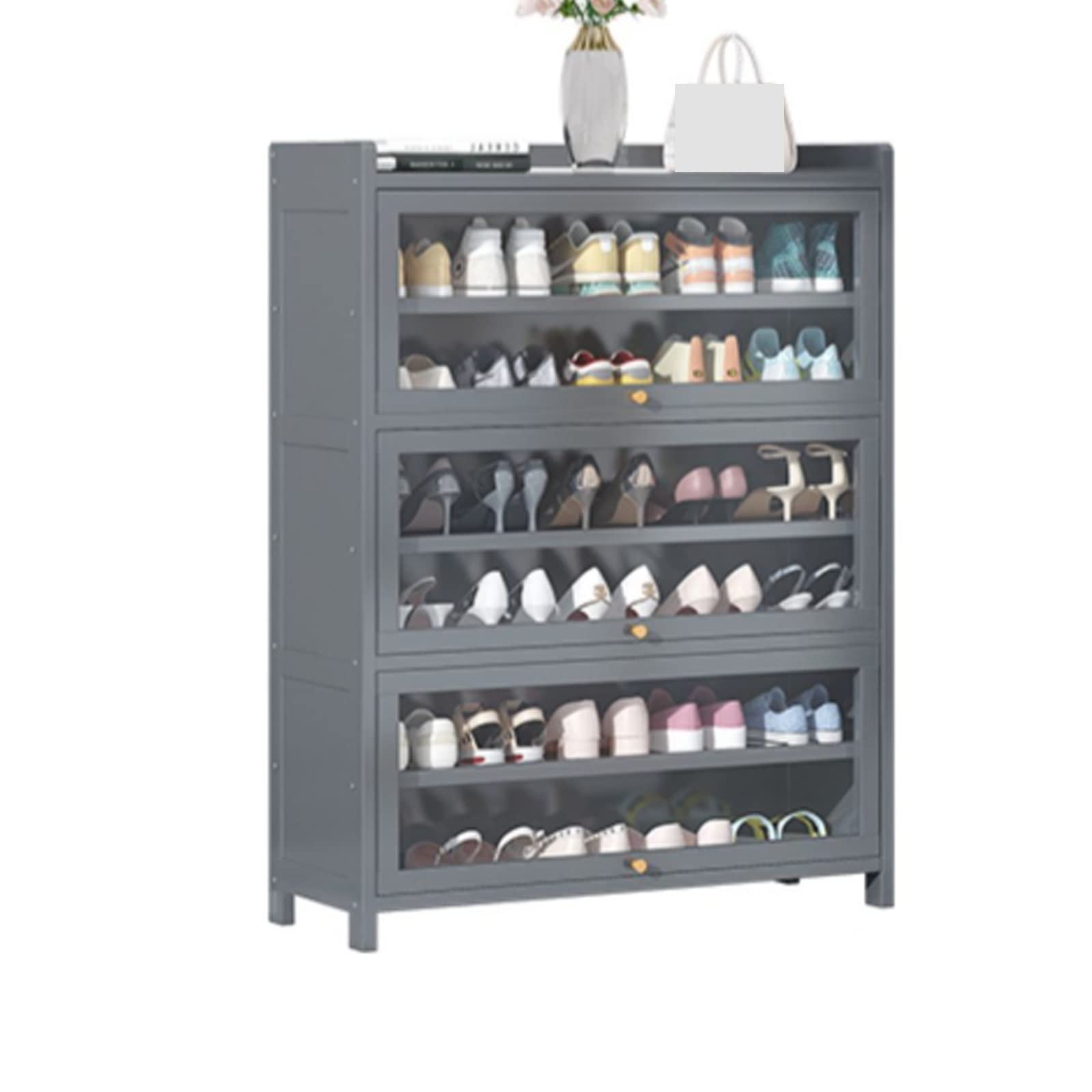 TYUHDUYUR Shoe Rack Shoe Stand Shoe Rack Simple Doorway Household Layered partition Shoe Cabinet Sturdy and Durable Storage Shoe Shelf Stackable Shoe Rack (Color : 2, Size : 60cm)