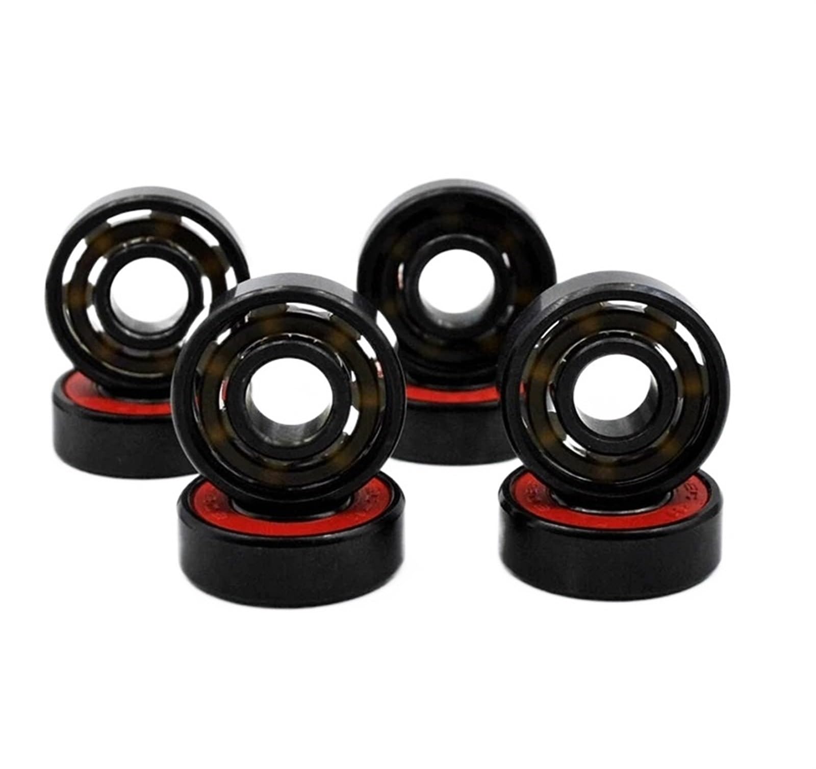8 Piezas 608 2RS Rodamiento de Bolas de cerámica híbrido 8 * 22 * 7 mm ABEC-11 Rodamientos en Miniatura for Ruedas de Patines y patinetas de Alta Velocidad