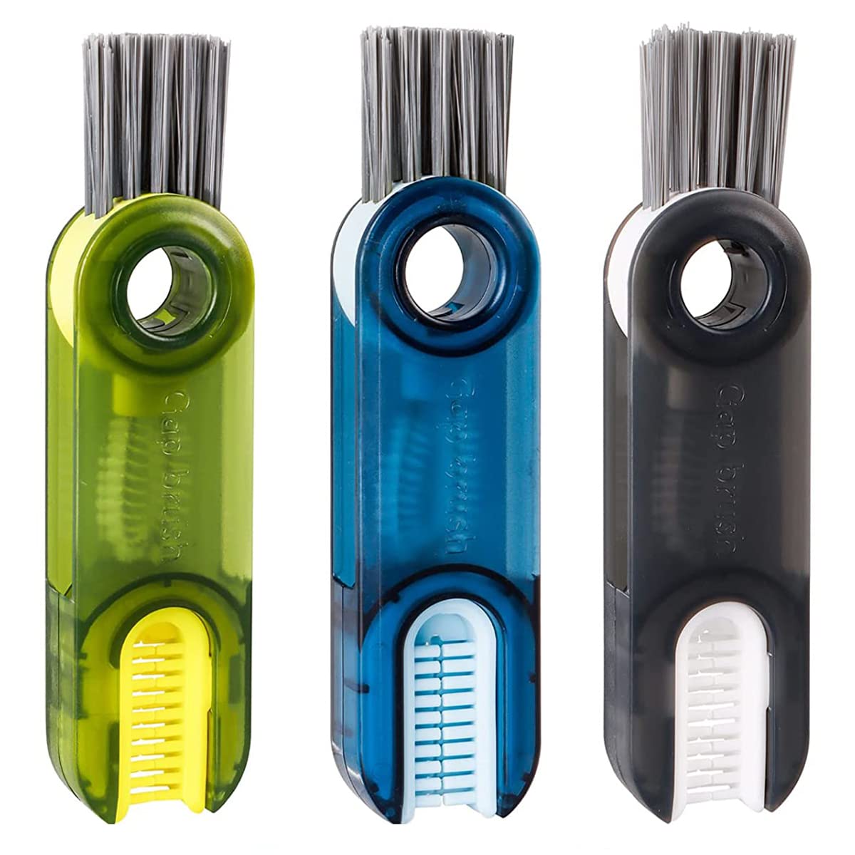 Japan Multifunctional 3-in-1 Cup Lid Cleaning Brush Cup Lid Brush Thermos Bottle Cup Lid Crevice