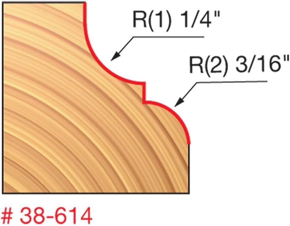 Buу 1 gеt 1 Freud-Diablo 1-5/8 (Dia.) Classical Cove & Round Bit with 1/2 Shank (Quadra-Cut) (38-614), Multi, One Size