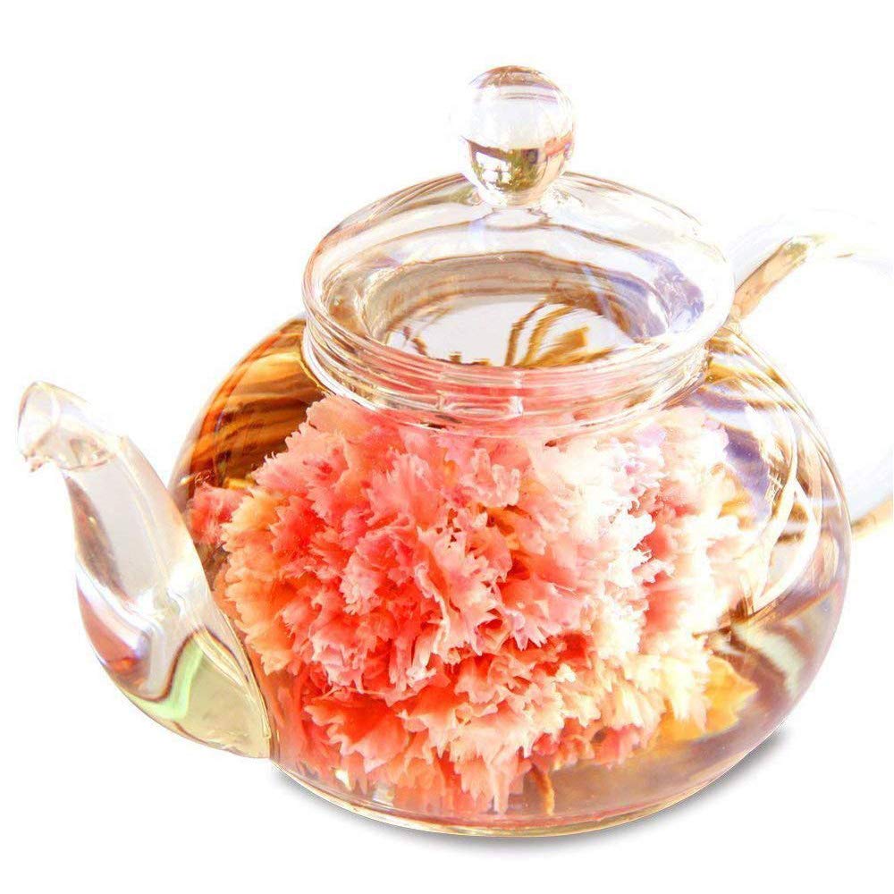 Amazon.co.jp: RIMTAE 花 ギフト 工芸茶10種とガラスティーポット 