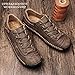 alcubieree Mens Leather Casual Shoes Comfortable Fashion Sneakers Loafers Lightweight Dress Walking Driving Shoes for Men（Size 7.5-13） Brown