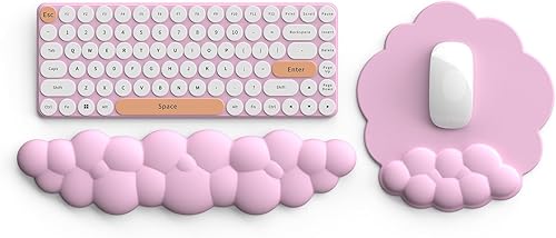 Reposamuñecas para teclado, alfombrilla para mouse con reposamuñecas, reposamuñecas de espuma viscoelástica, soporte de muñeca de diseño ergonómico disponible en Yaxa Mexico