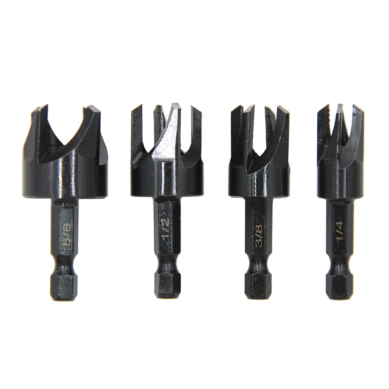 Industrial Inch Hexagonal Shank Carpenter Hole Opener Woodworking Drill Bits Metal Working Chamfer Chamfering Cutter Hexagonal Shank Adapter