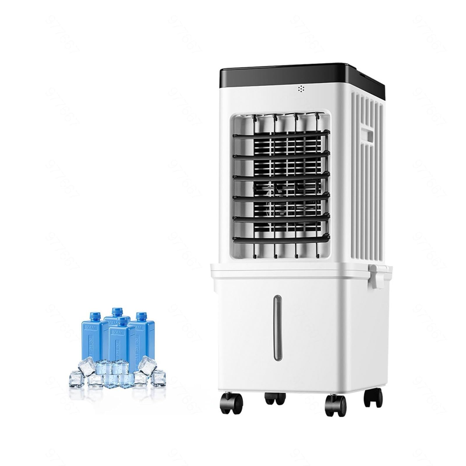 Climatizador Evaporativo Tres ajustes de Velocidad del Viento, depósito de Agua de 15 Litros, función de Temporizador para Hogar Oficina