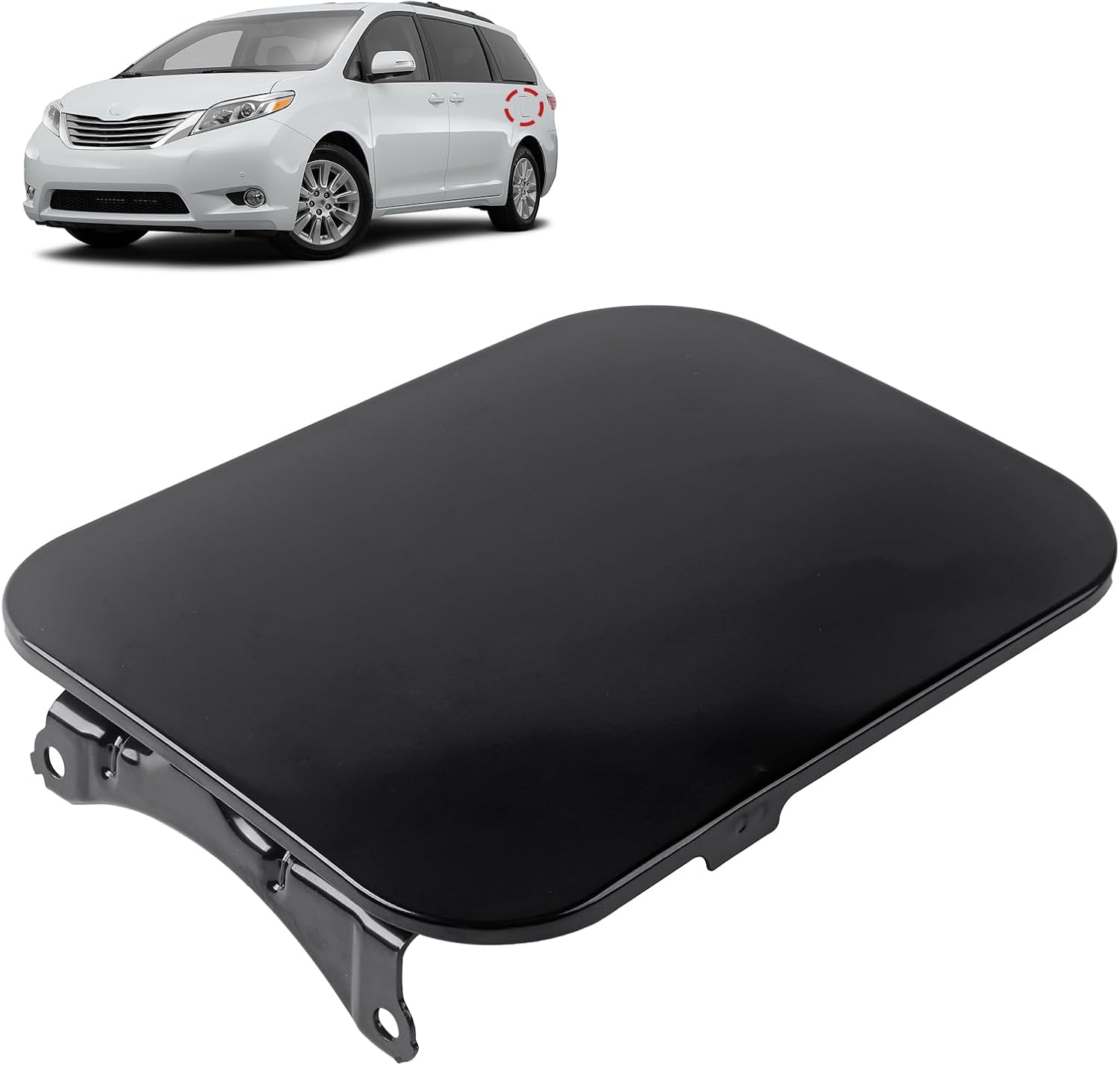 Fuel Filler Door, Fuel Cap Cover, Gas Cap Door, Gas Tank Door Compatible With Toyota Vehicle Sienna 2011-2019 Replace# 926-395, 77350-08020, 7735008020
