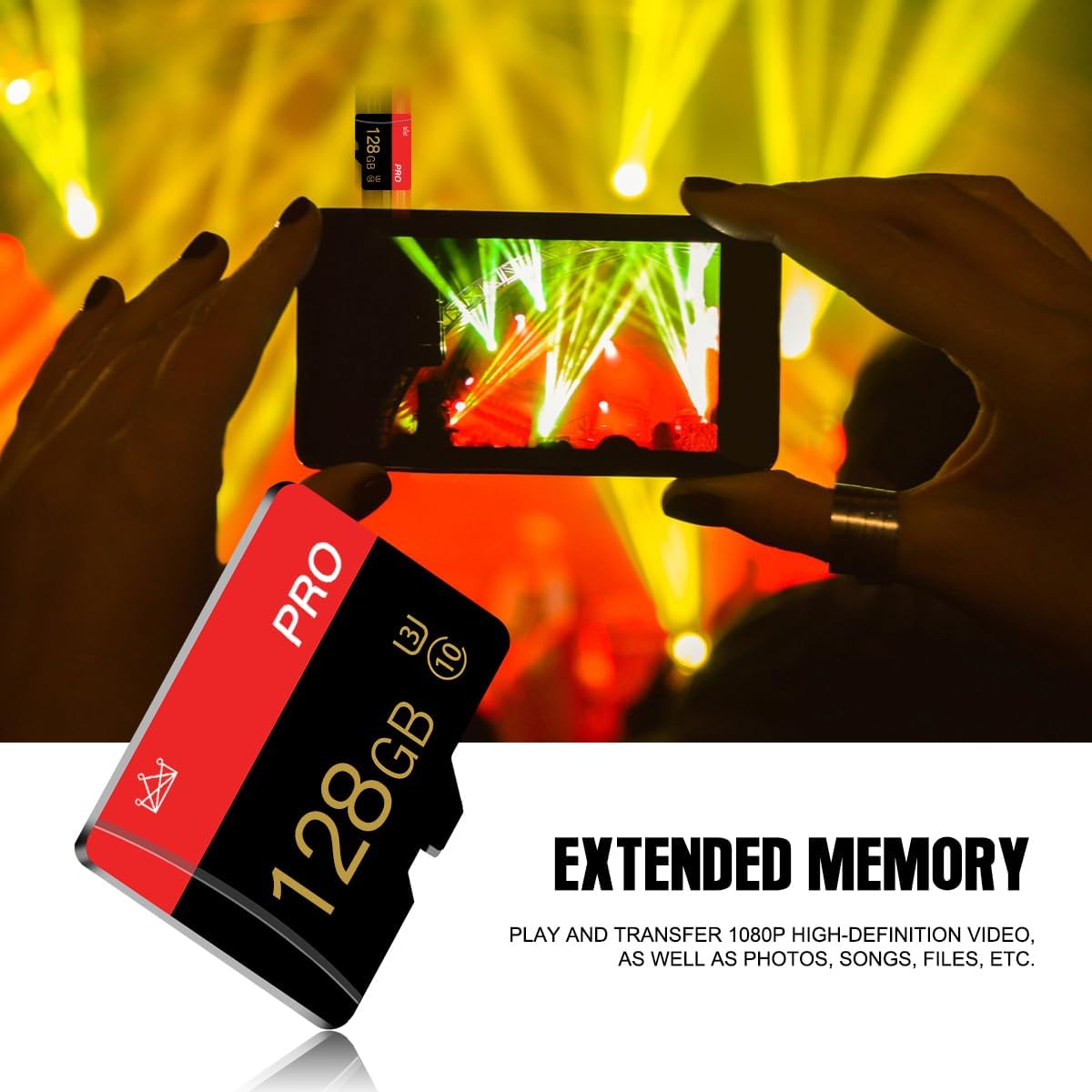 2 Pack Micro Memory Card 256GB Class 10 TF Card with Adapter High Speed Memory Card for Tablet,Camera,Drone — view 6