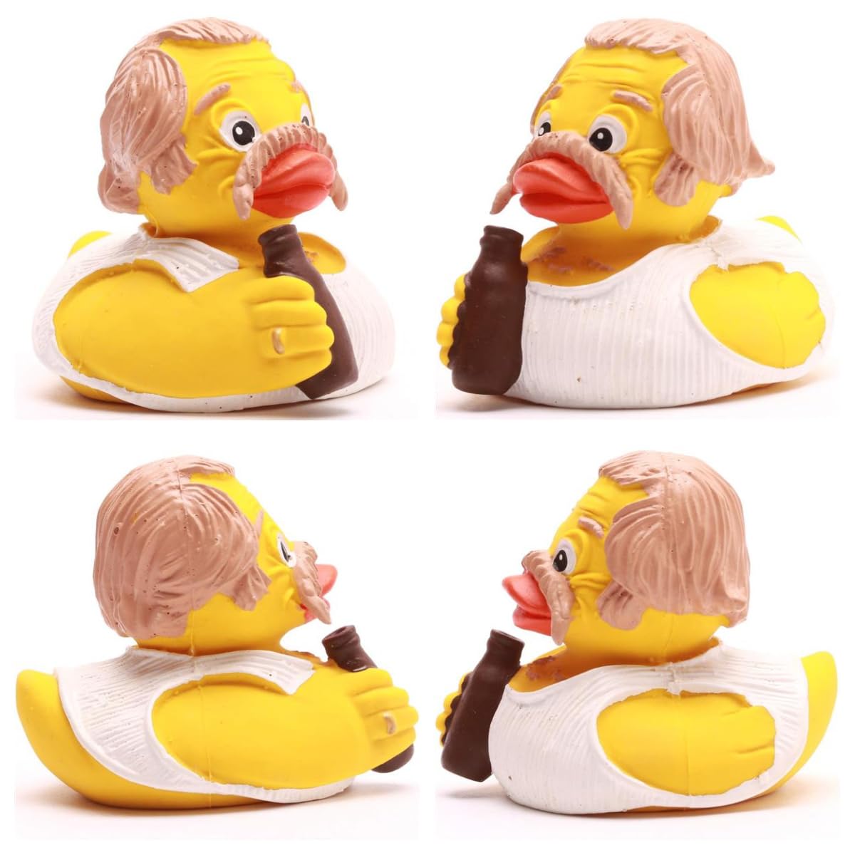 Duckshop I Badeente Edmund Mundl Sackbauer I piszcząca kaczka L 8 cm I piszcząca kaczka I prezent dla fanów serii, prezent dla kolekcjonerów