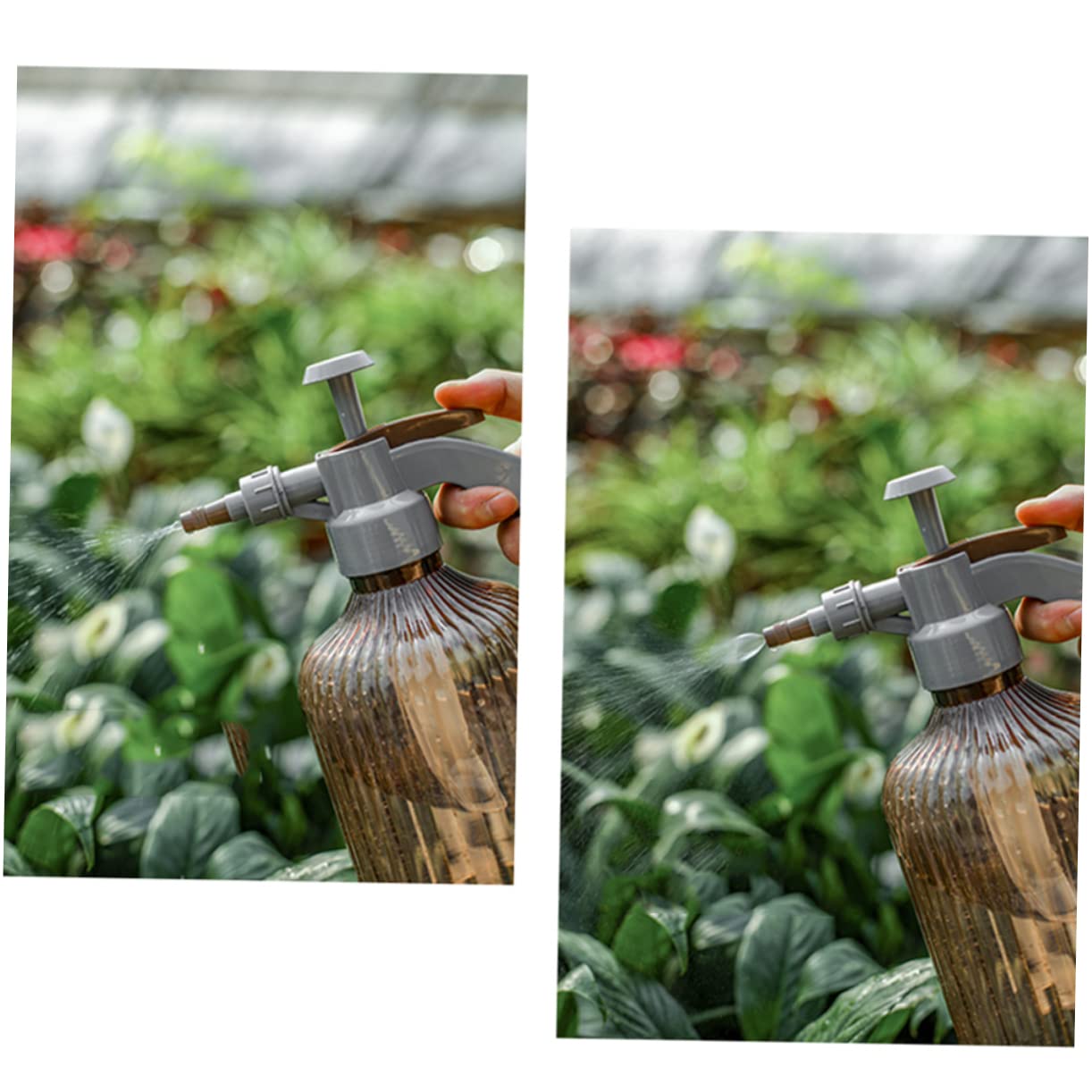 Yardwe 2stücke Handbewässerungssprüher Aus Kunststoff Drucksprühflasche Für Garten Haushalt Multifunktionale Gießkanne Dunkelbraun Für Pflanzenpflege Friseursalons Mehr