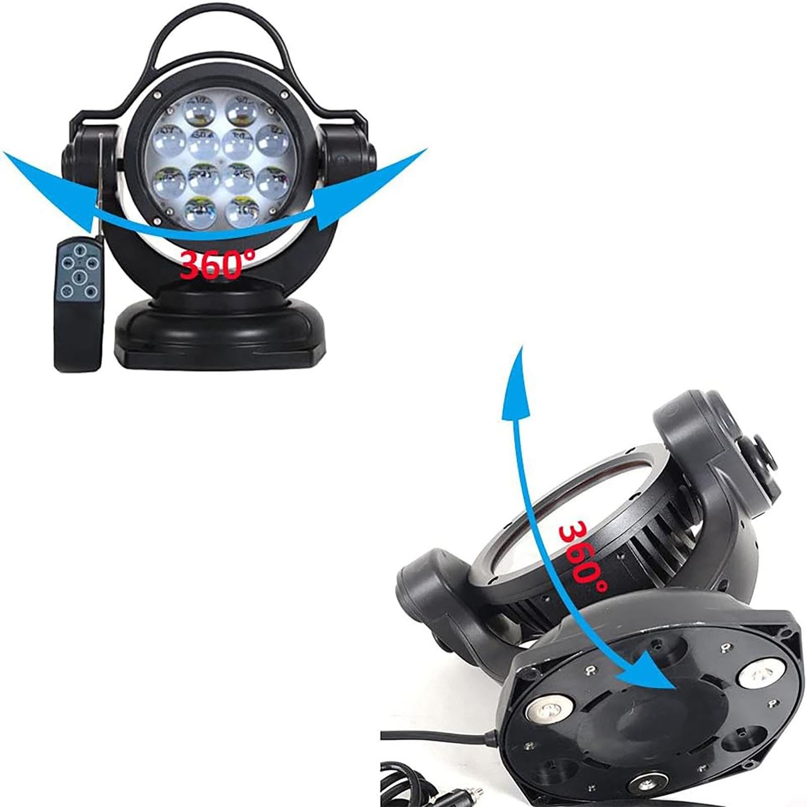 Faro di ricerca con telecomando a LED da 60 W, faretto LED for auto