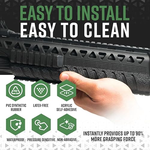 Dragon Grips VR60 Handguard Gun Grip Tape, 12 x 4 Shotgun Grip Gun Tape, Enhanced Rifle Hand Grip Tape for Handles, Compatible with VR60, Made in USA