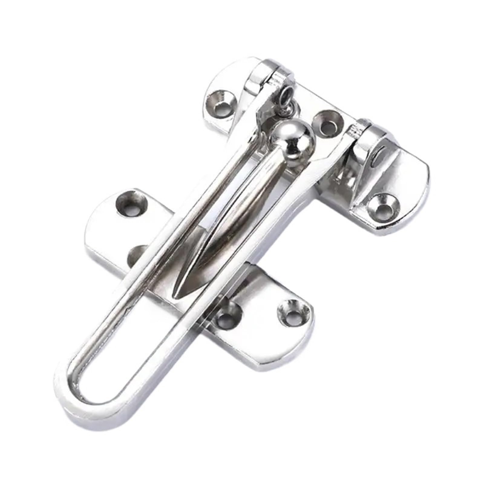 Swing Bar Door Lock 2pcs Door Lock Hotel Reinforcement Zincs Alloy Guard Clasp for Front and Inside