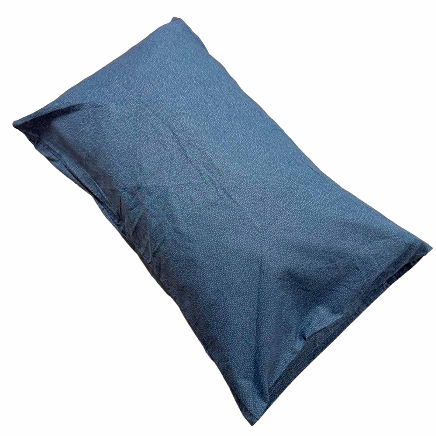 Completo Lenzuola Cotone 100% Naturale, Freschezza, Morbidezza e Fantasie Eleganti, Tessuto Traspirante e Delicato (Micro Chic Blu, Matrimoniale)