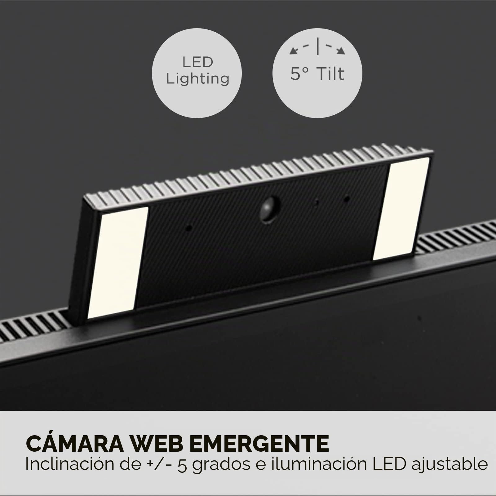 ViewSonic VG2756V-2K Monitor de videoconferencia de 27 Pulgadas 1440p con cámara Web, alimentación de 2 vías USB C de 90 W, Acoplamiento Gigabit Ethernet RJ45 Integrado, ergonómico de inclinación de