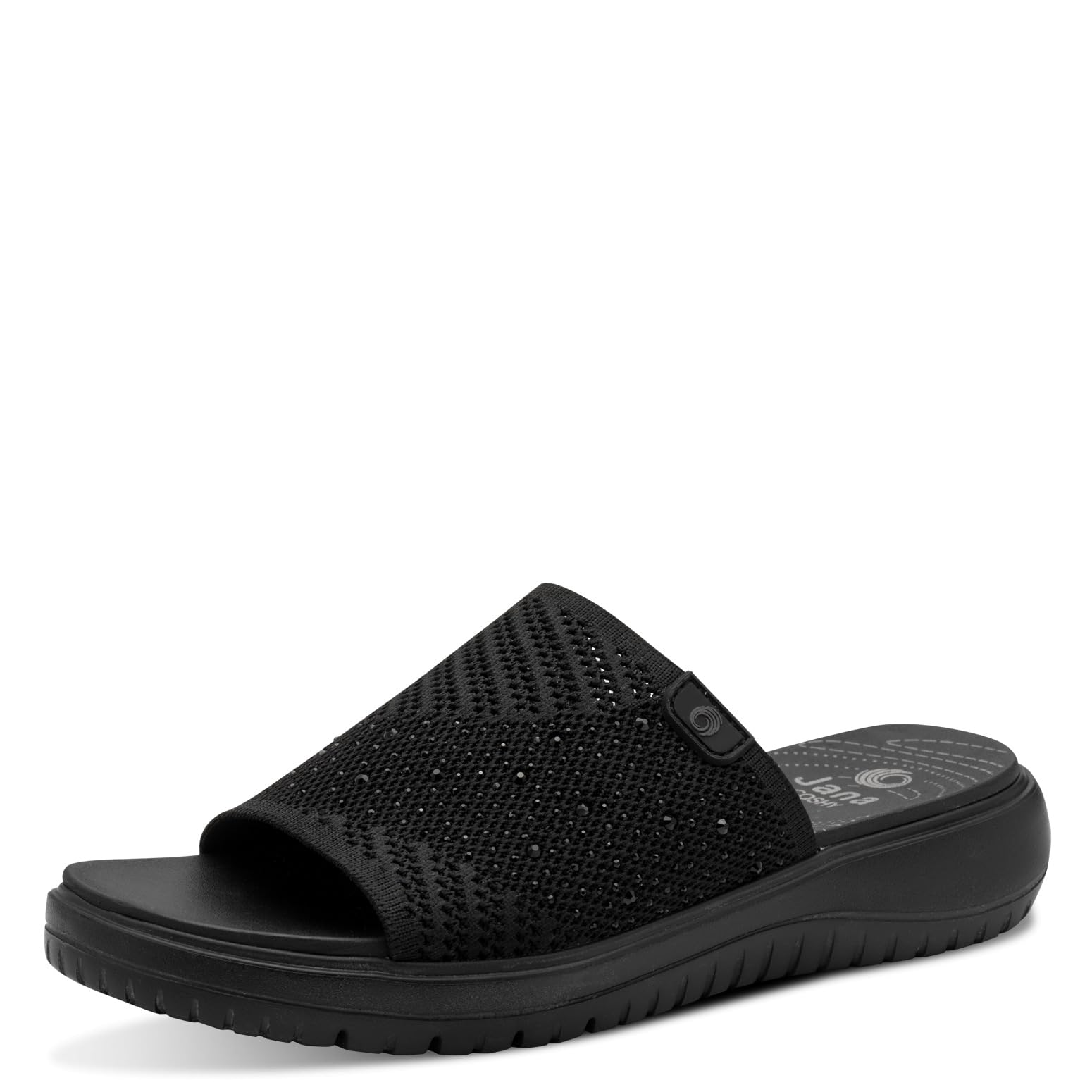 Jana Women's Coshy Mule Flat 8-27264-46 Sandal, Black, 5 UK