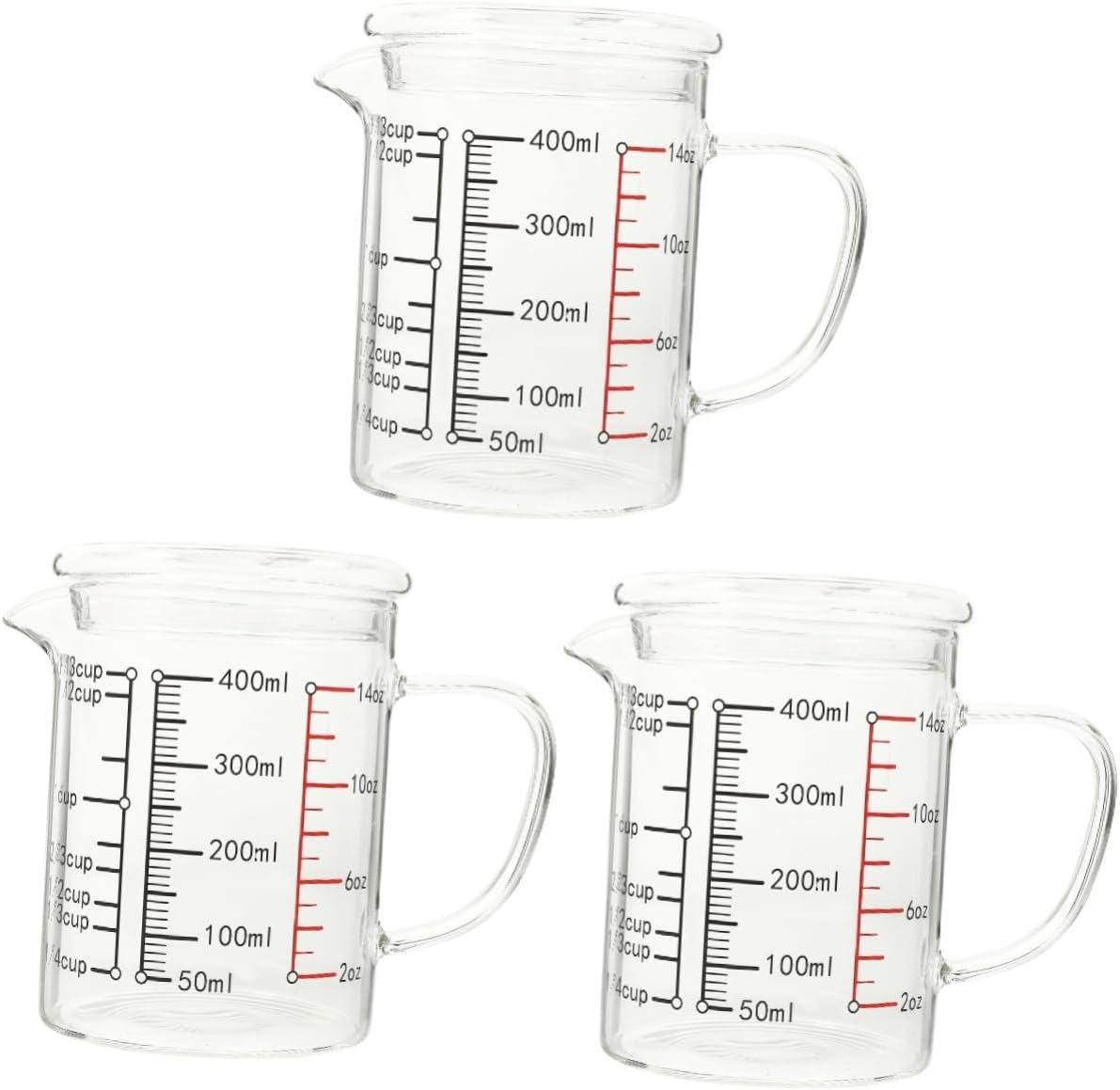 3pcs Glass with Lid Glass Milk Container Drinking Glasses with Lids Liquid Measuring Cup Glass Containers with Lids Kitchen Coffee Mug with Lid Italian Shot Glass Scale