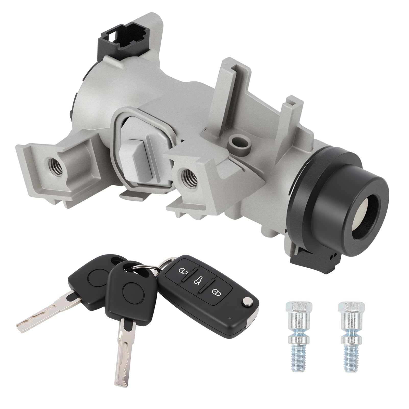 1K0905851B Neiman Interrupteur d'allumage avec 2 Clés+1 Télécommande pour A3 Q3 TT Golf PLUS 5 6 Caddy EOS Touran Tiguan Beetle Scirocco Seat Altea Leon Octavia 1k0905841