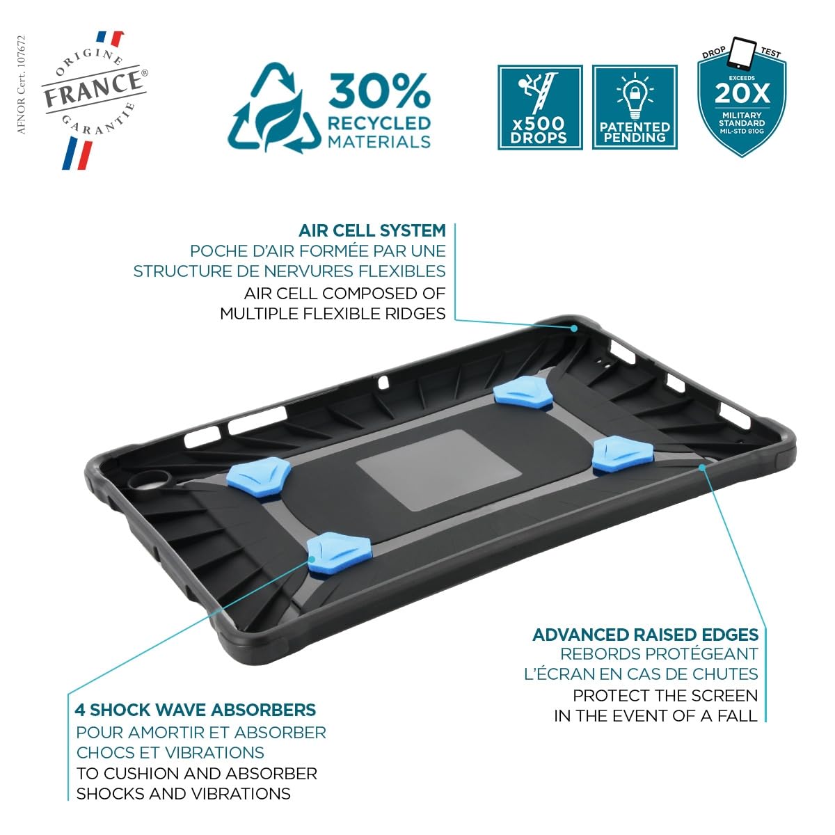 Mobilis 053019 custodia per tablet 27,7 cm (10.9") Cover Nero
