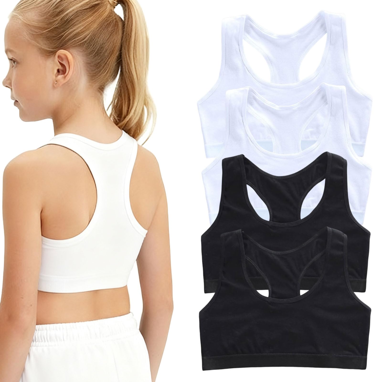 Promover Reggiseno Sportivo Canotta Fitness Donna Imbottito Strappy
