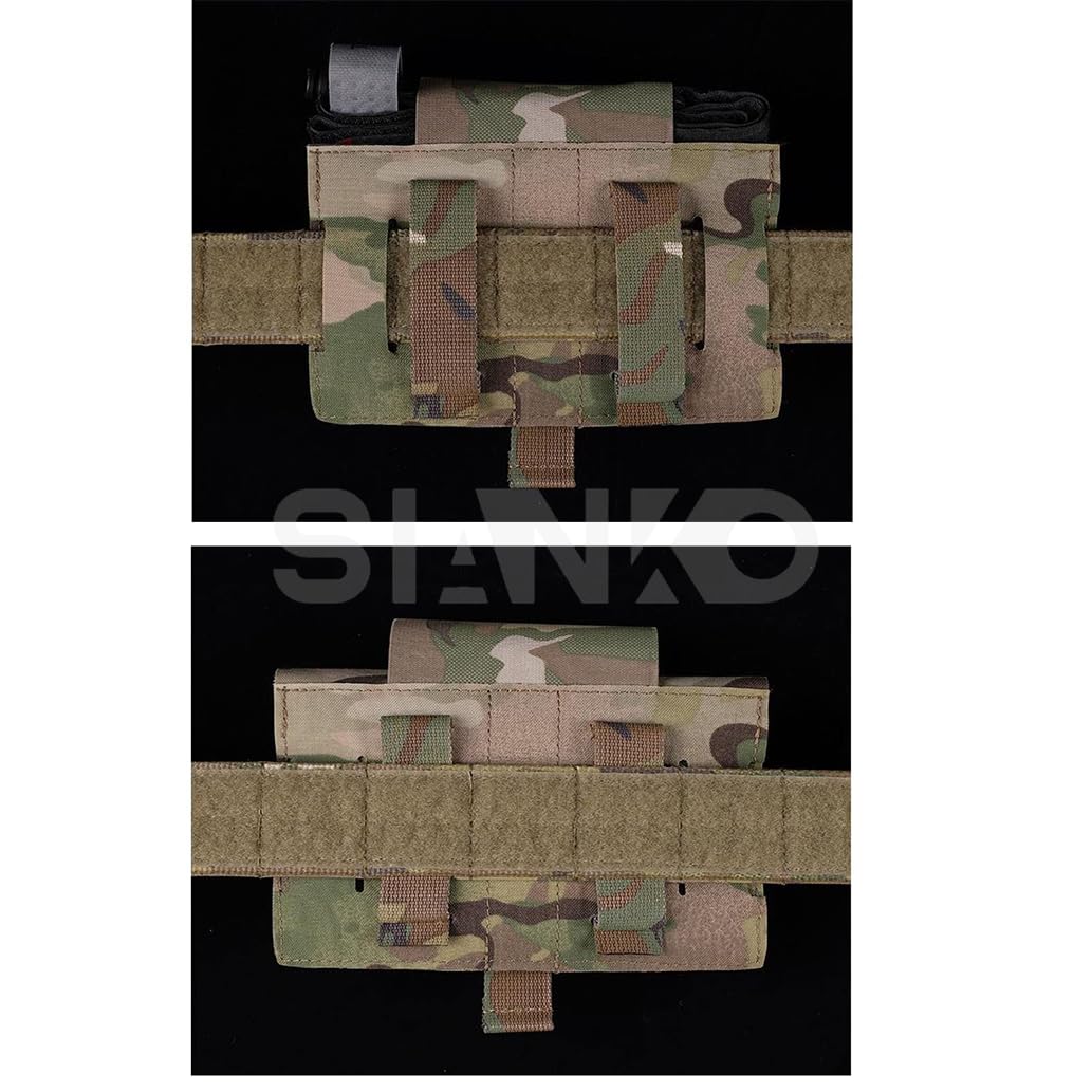 Bolsa táctica para exteriores IFAK Molle, kits de primeros auxilios, caza, airsoft, paintball, emergencia médica, liberación rápida, bolsa EMT portátil con torniquete, Tan, Talla única