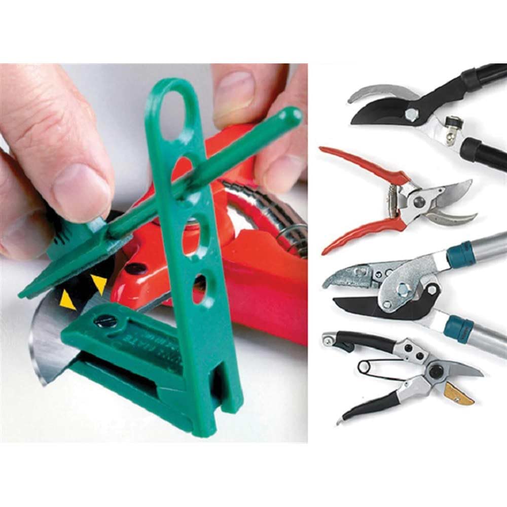 Multi-Sharp 1801 Kit d'affûtage d'outils de jardin multi-usages pour tondeuses, sécateurs, élagueurs, cisailles, ciseaux et haches