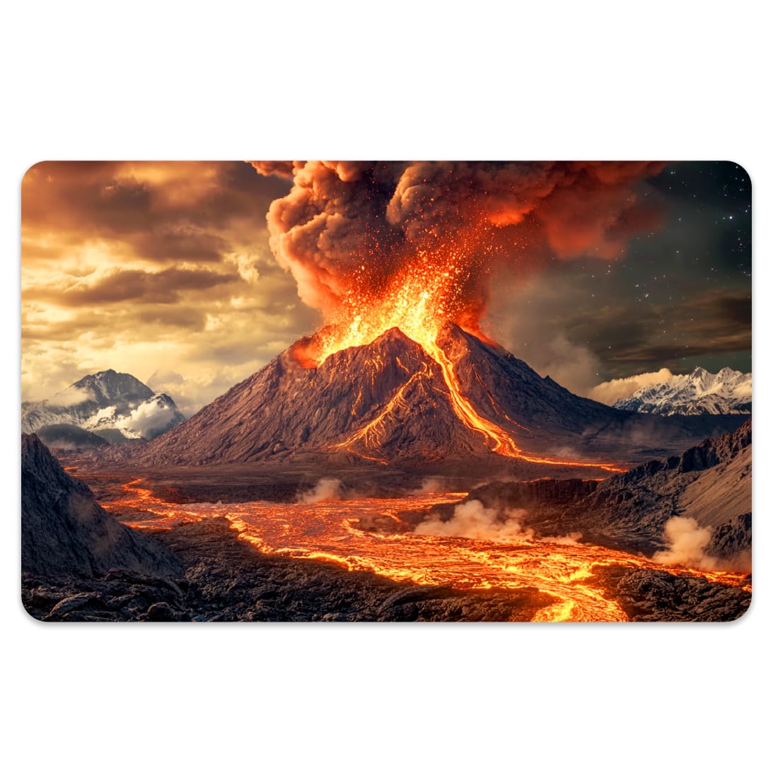 peacoblue Bank Card Sticker Realistic Volcano Eruption Credit Debit Card Custom Skin Cover Protector, 4 Styles Scratch-Proof and Attractive Decal for Most Popular EBT Transportation Key Card