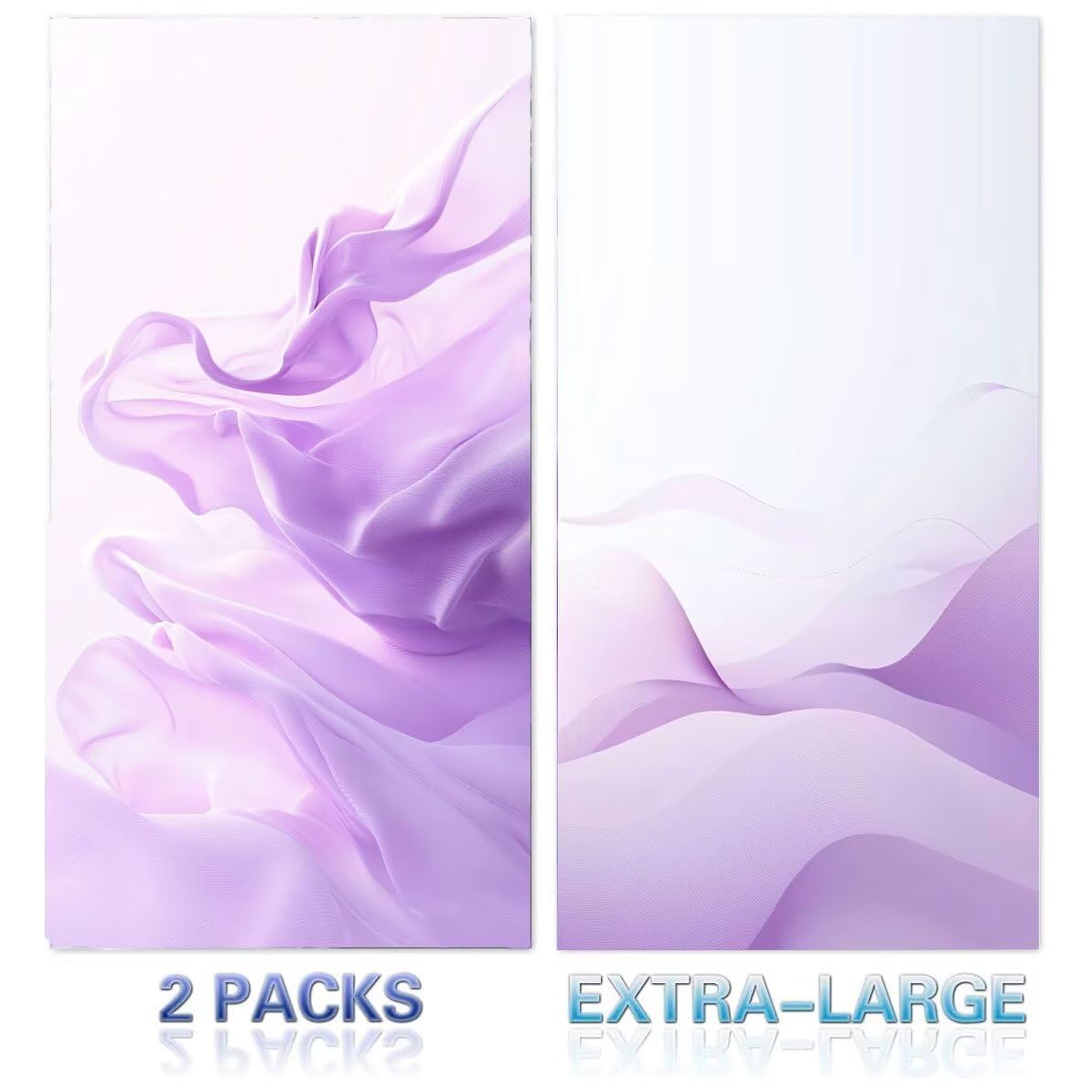 Strandtuch XXL, Mikrofaser Handtuch 2er Set 90 x 200 cm Groß Badetuch, Violett Strandtuch Schnell Trocknendes, Sandbeständig, Summer Must Haves, Saunahandtuch Herren, Geschenke für Frauen C-1110