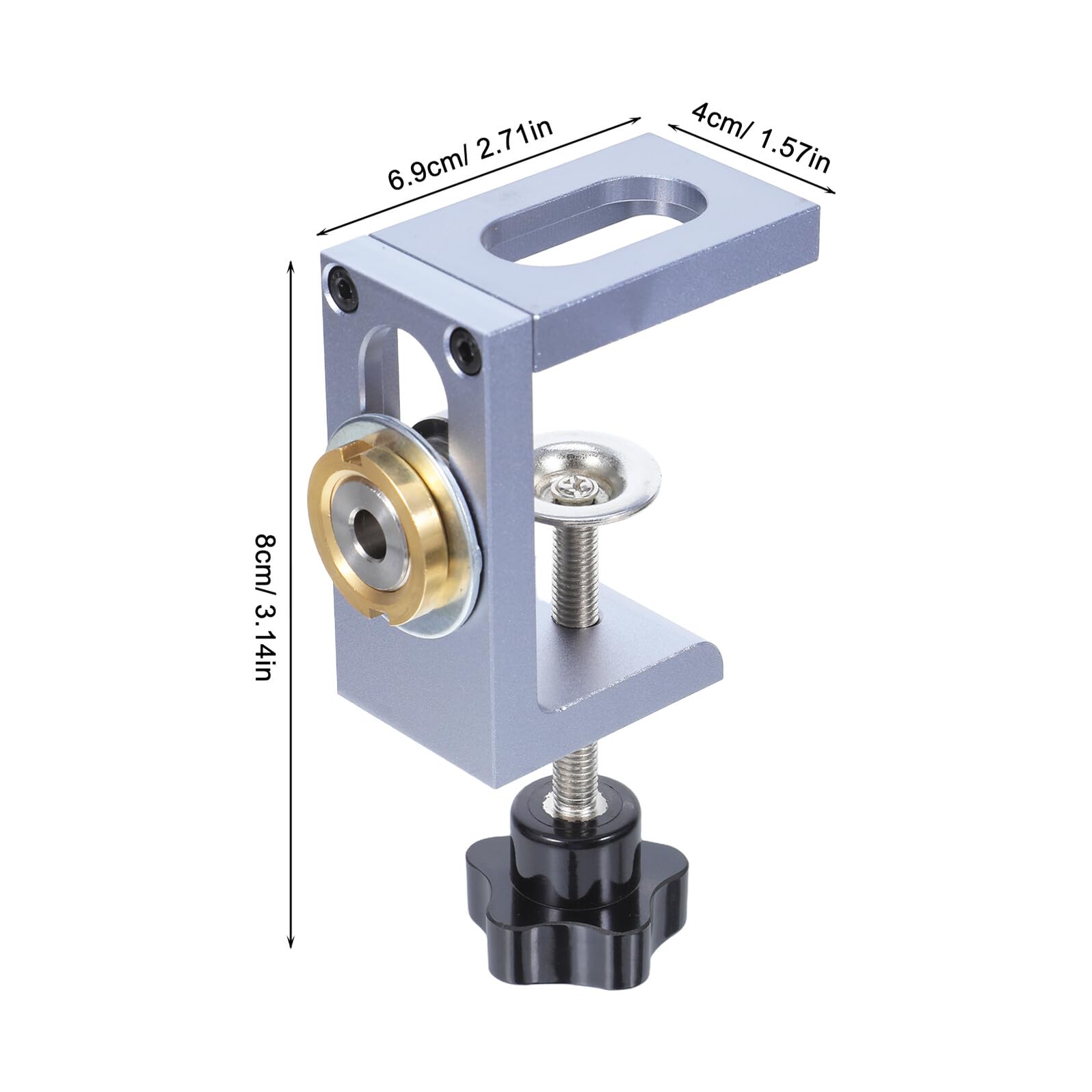 Healeved Gabarit de Perçage pour Menuiserie Outil de Positionnement Précis pour Assemblage par Chevilles Guide de Forage pour Portes Armoires et Meubles