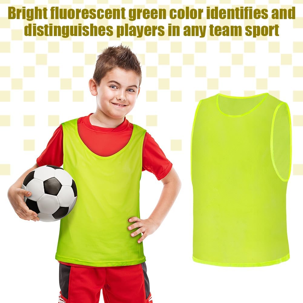 AUYAO Pettorine da Allenamento, Pettorine per Allenamento a Squadre, Casacche Calcio Gilet da Allenamento, Scrimmage Formazione Gilet Sports Bibs, Mesh Scrimmage Gilet Traspirante di Basket Pallavolo