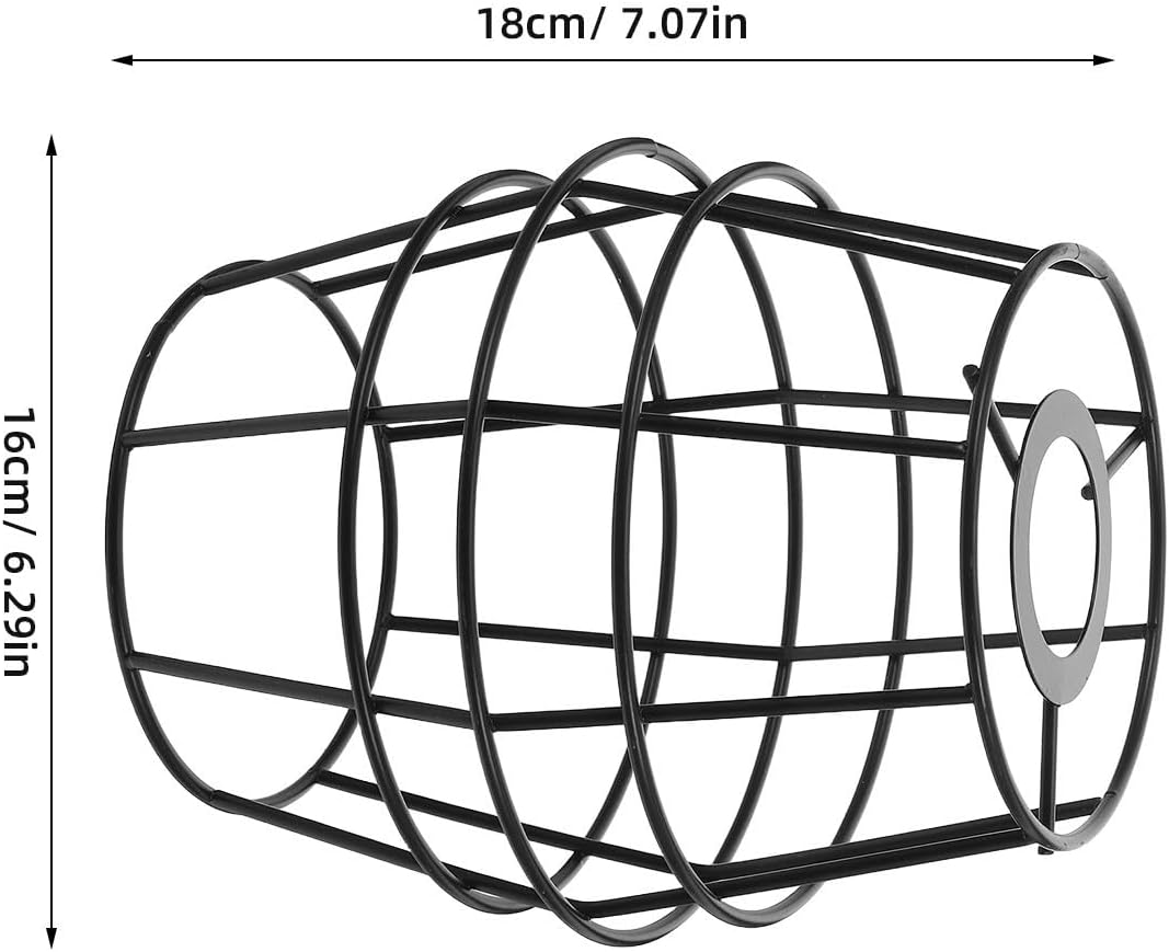 ULTECHNOVO DIY Iron Lampshade Frame with Strong Support and Universal Compatibility, Handwoven Rustic Lamp Holder Frame for Table and Ceiling Lamps, for Crafting and Home Decor