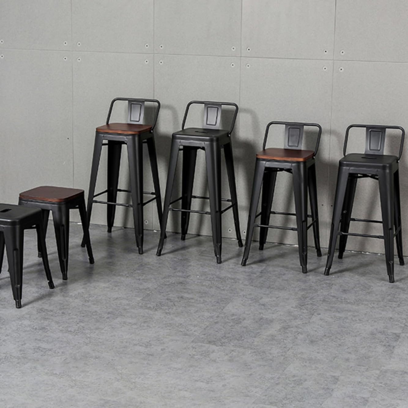 カウンターチェア　バーチェア　背もたれ　ハイチェア　カウンターチェア　椅子　イス Amazon｜[Donahutt03] カウンターチェア 背もたれ付き スチール