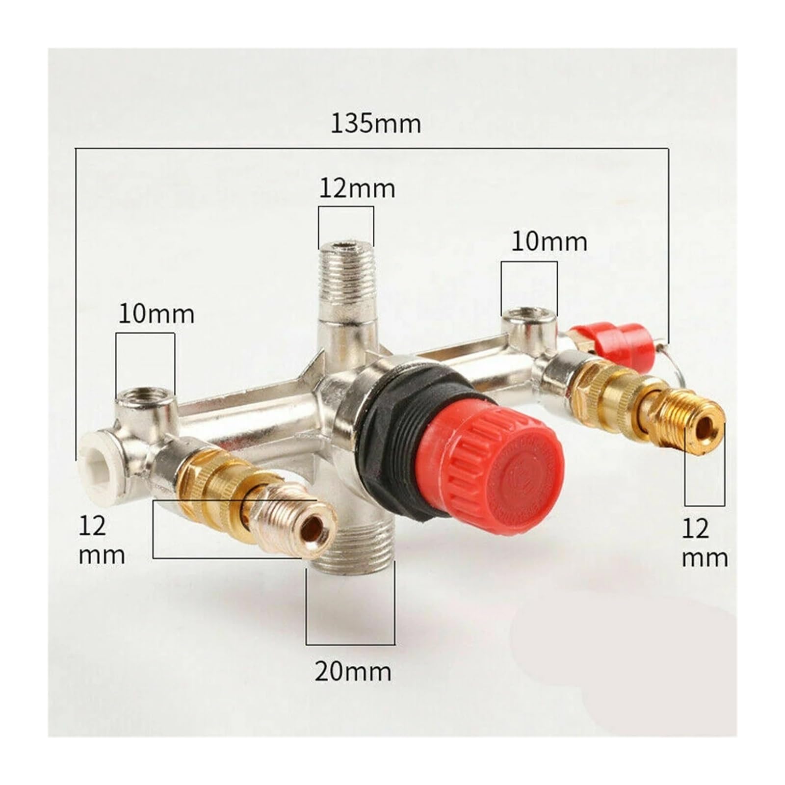 presostato del compresor Interruptor de Control de presión de Bomba de compresor de Aire 990-120 PSI Control de Interruptor 220-380 V Soporte de aleación de Aluminio Fácil de ensamblar