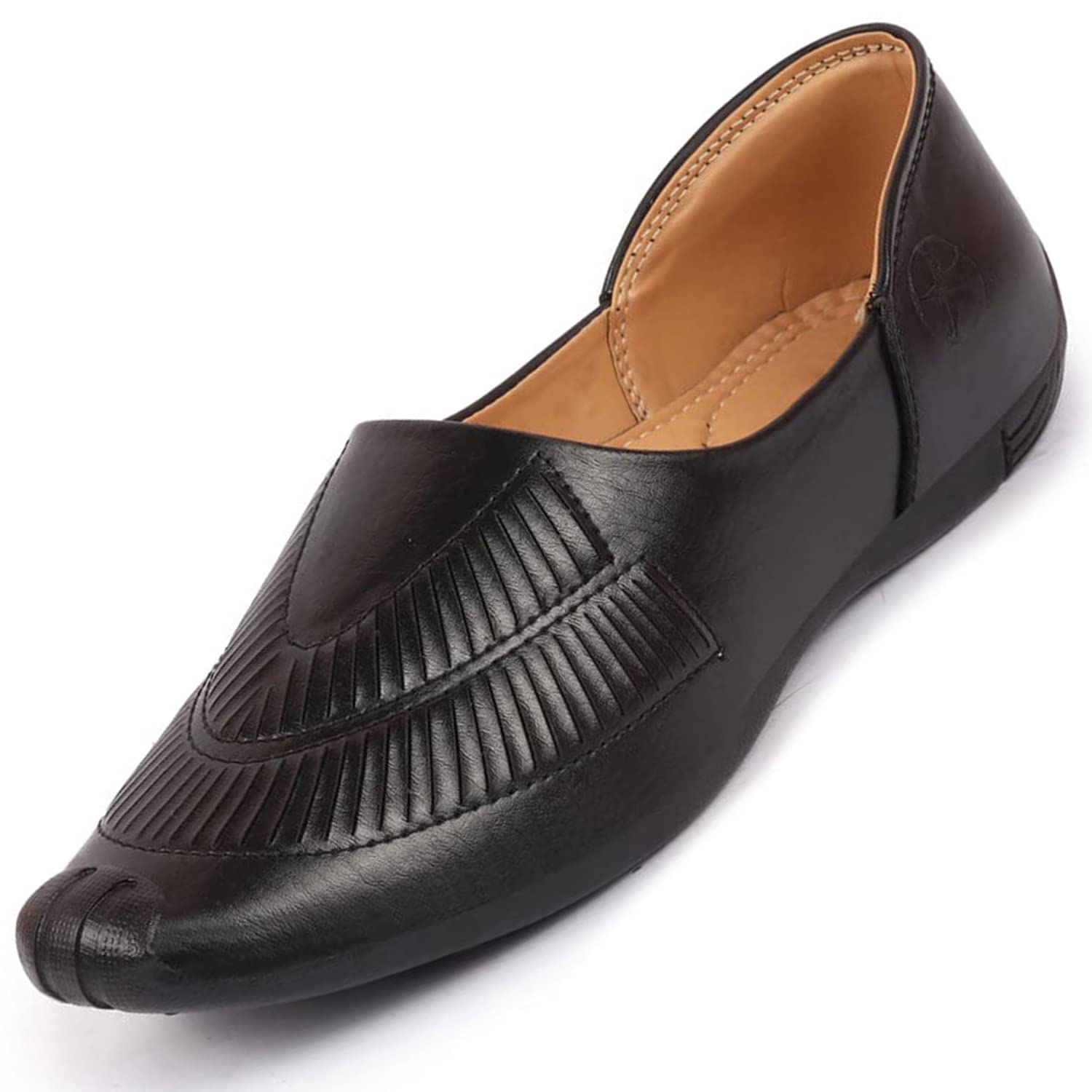 FAUSTO Mens Black Ethnic Jutis and Mojaris (10 UK) (B084GP8M63) Amazon Price History, Amazon Price Tracker