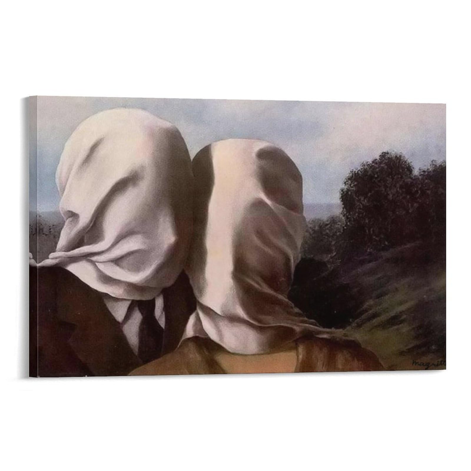 Amazon.co.jp: ポスター ルネ マグリット Les Amants (The Lovers 