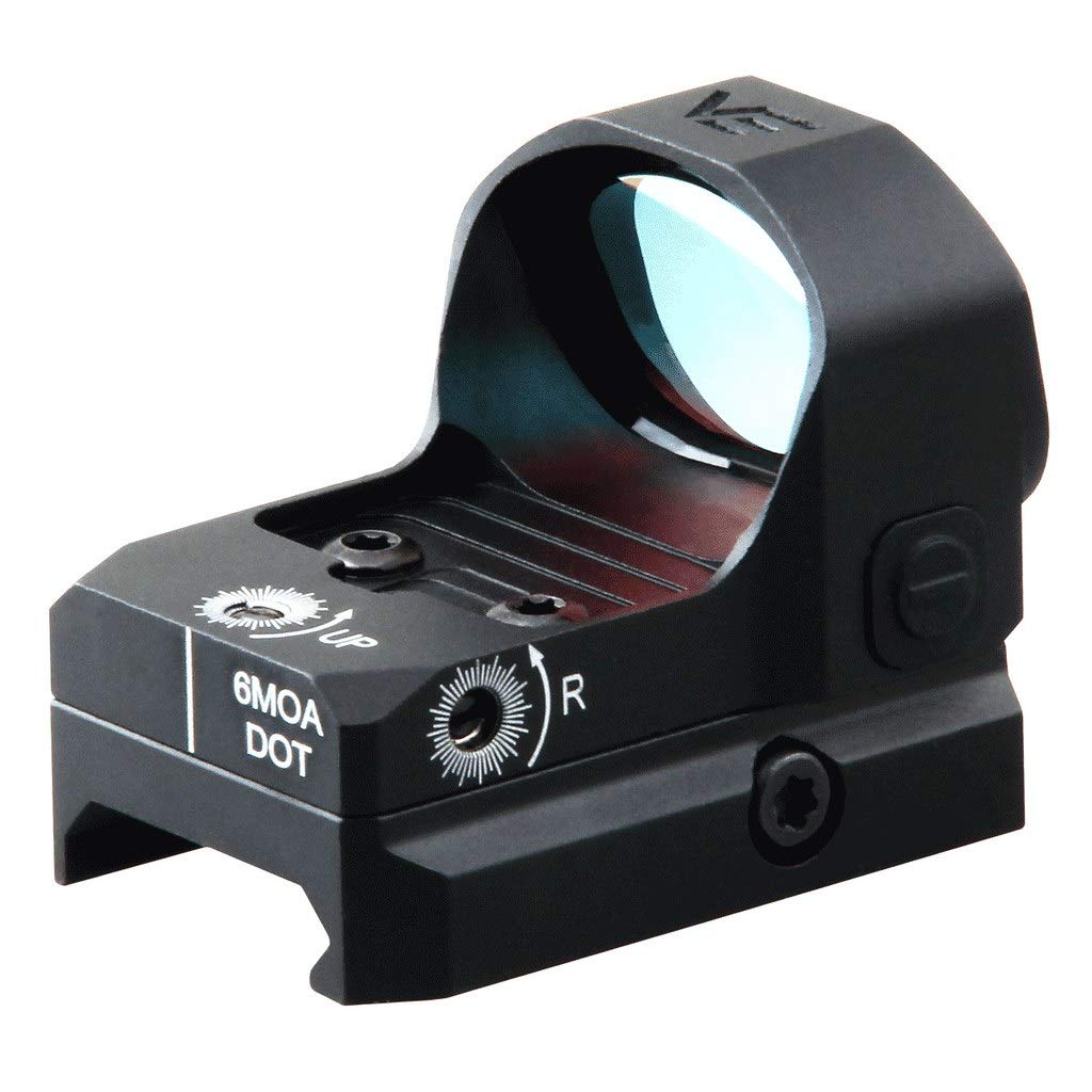 Vector Optics Frenzy 1x20x28mm Tactical Red Dot Sight with TRI and VT Footprint, Red Illuminated Reticle, 6 MOA Dot Size, 8 Levels of Illumination & 2 Levels of NV