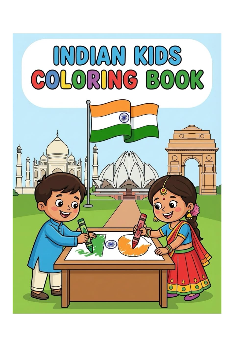 India Adventures Coloring Book: Cute Coloring Pages Inspired by Indian Culture, Traditions & Daily Life for Kids
