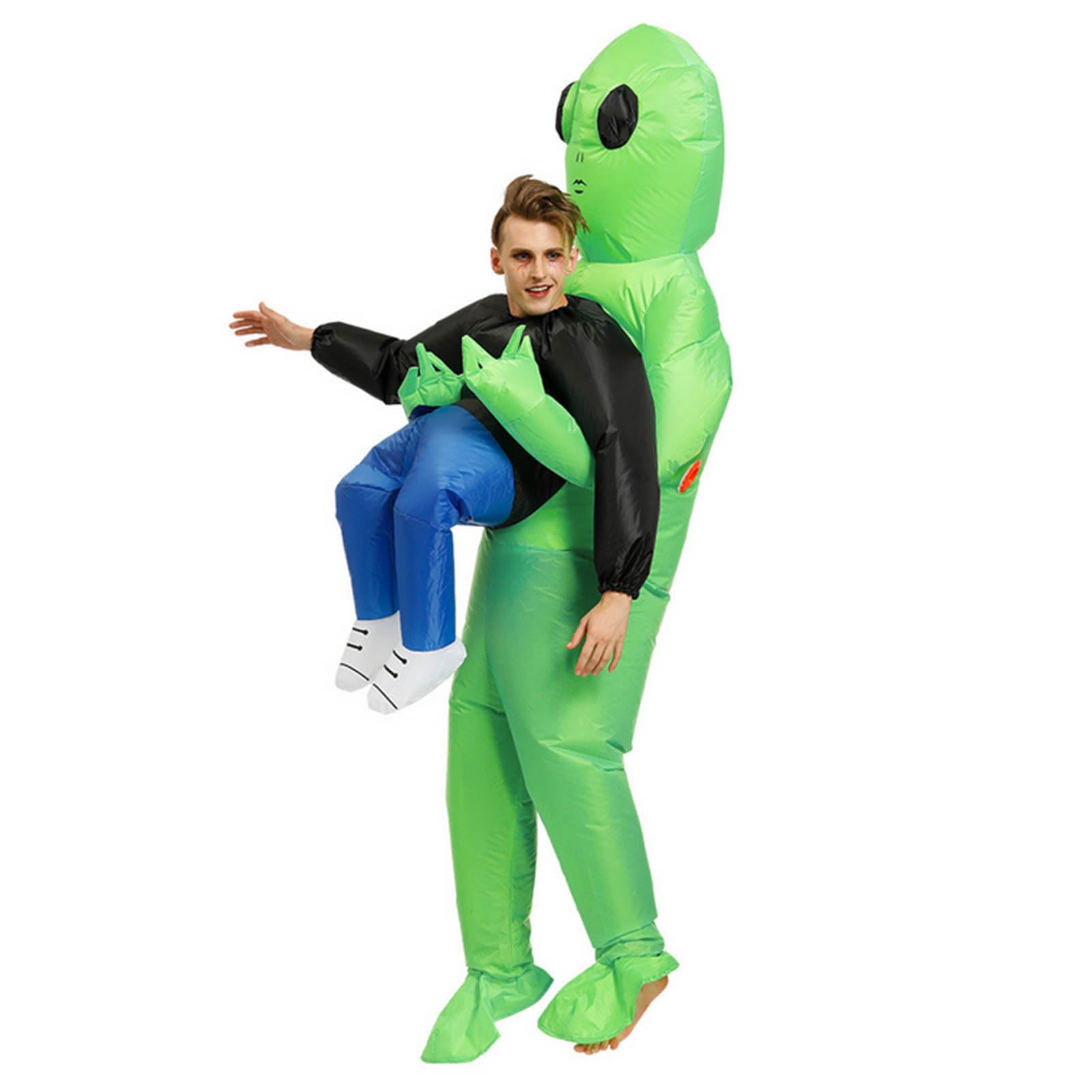 Inflatable Alien Costume, Inflatable Halloween Costumes for Adult Kids, Funny Blow Up Costumes, Men Women Cosplay Party Festival Costumes, Innovative Gifts for Friends Family Kids (Adult 150‑190cm)