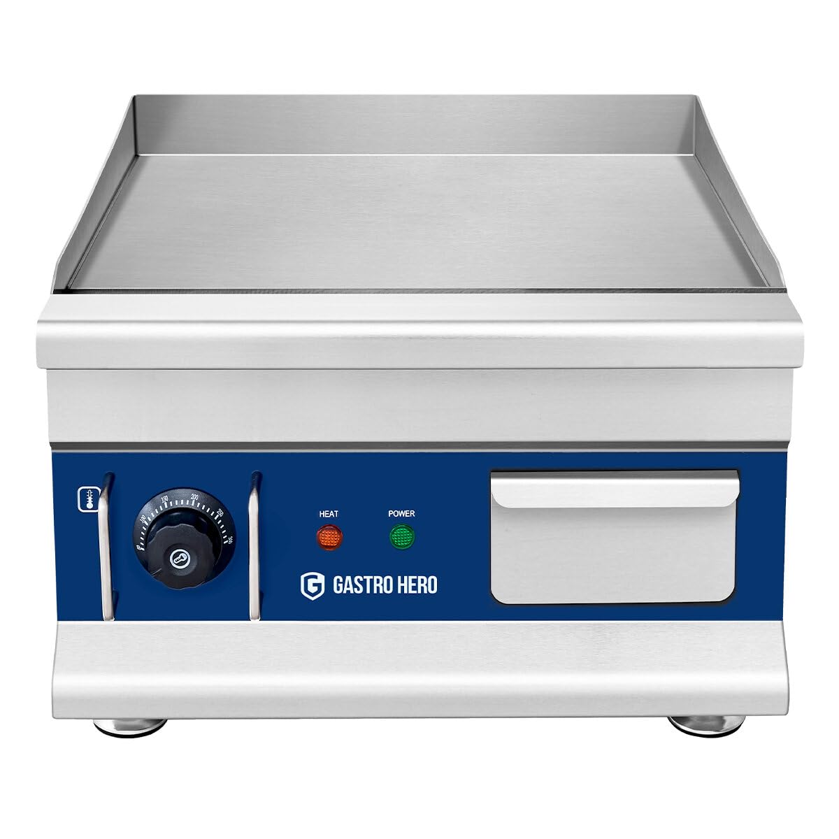 GastroHero Elektro Grillplatte, Tischgerät, Edelstahl GPE410F