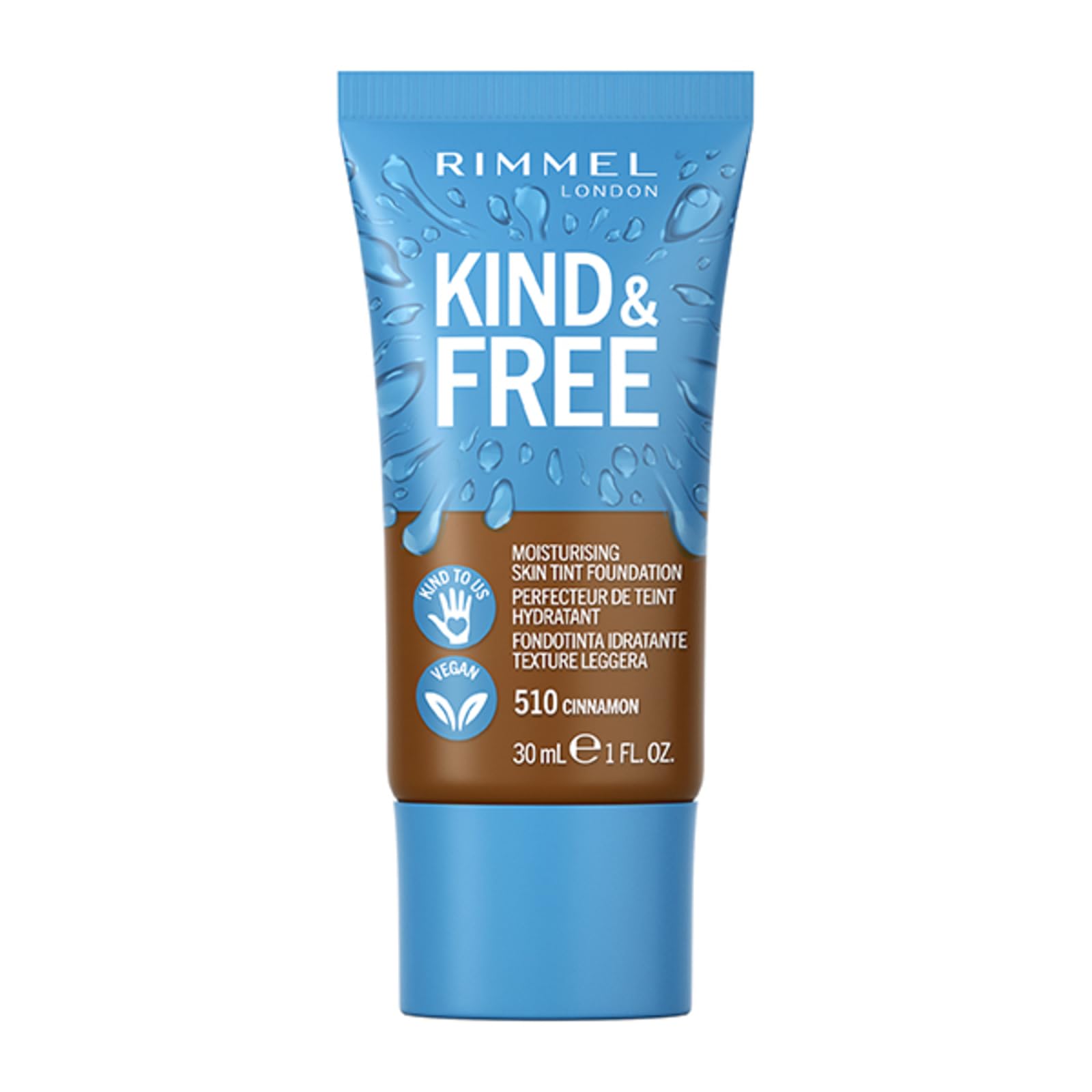 Rimmel Kind + Free Moisturising Skin Tint Foundation, Cinnamon 510