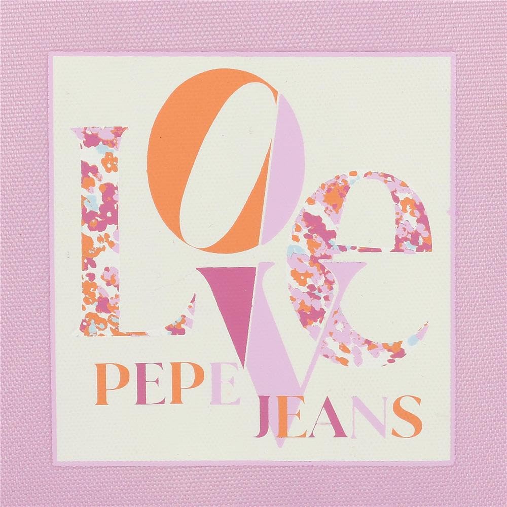 Pepe Jeans Sandra Pokrowiec Trzyosobowy Różowy 22x10x9 cms Poliester by Joumma Bags by Joumma Bags, Różowy, Potrójne etui