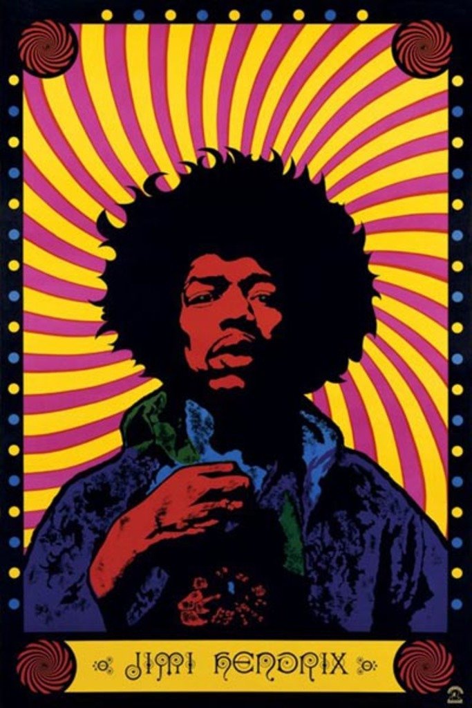 Amazon.com: Jimi Hendrix Psychedelic Cool Huge Large Giant Poster