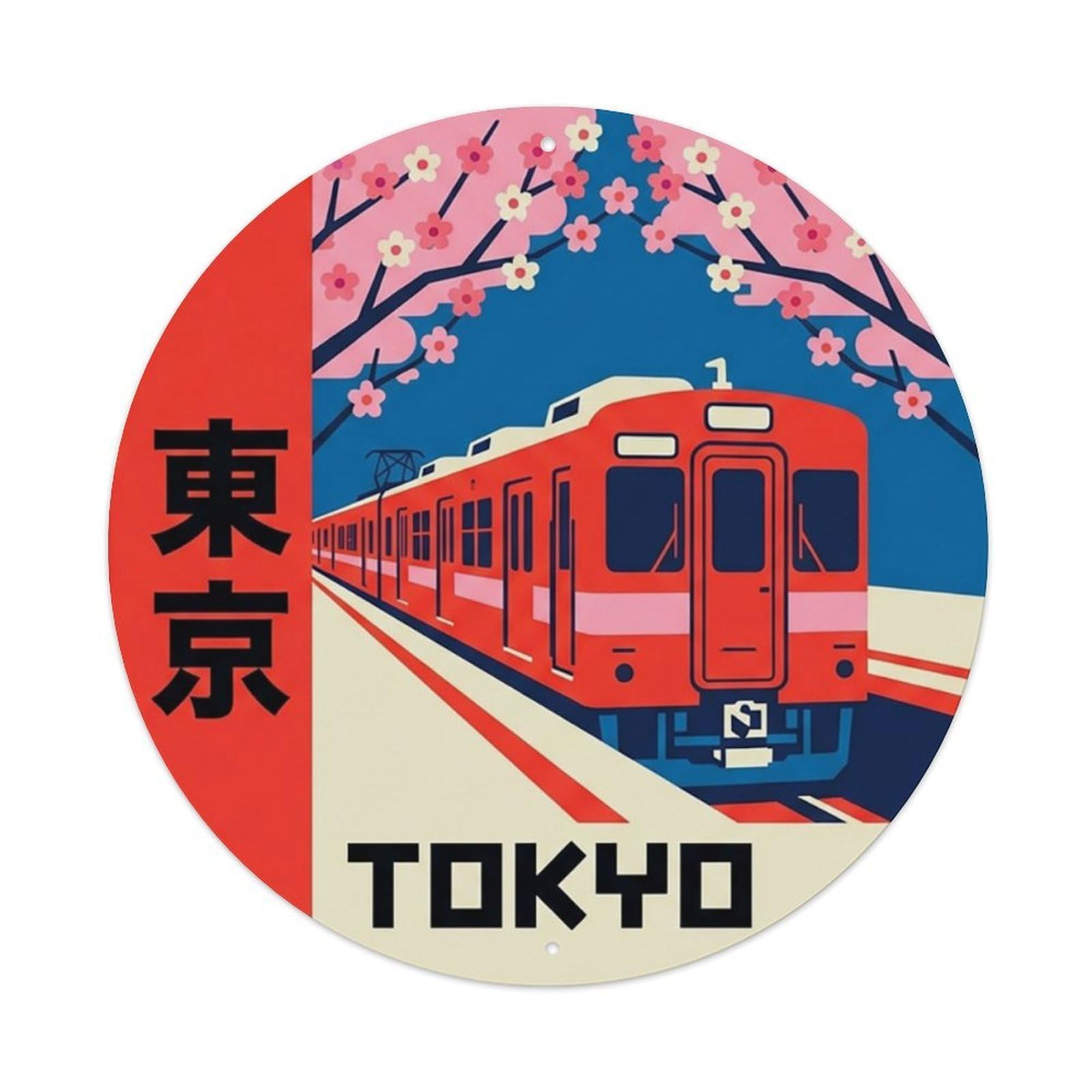 Tokyo Japan City Landmark Modern Heritage Journey Metal Tin Sign