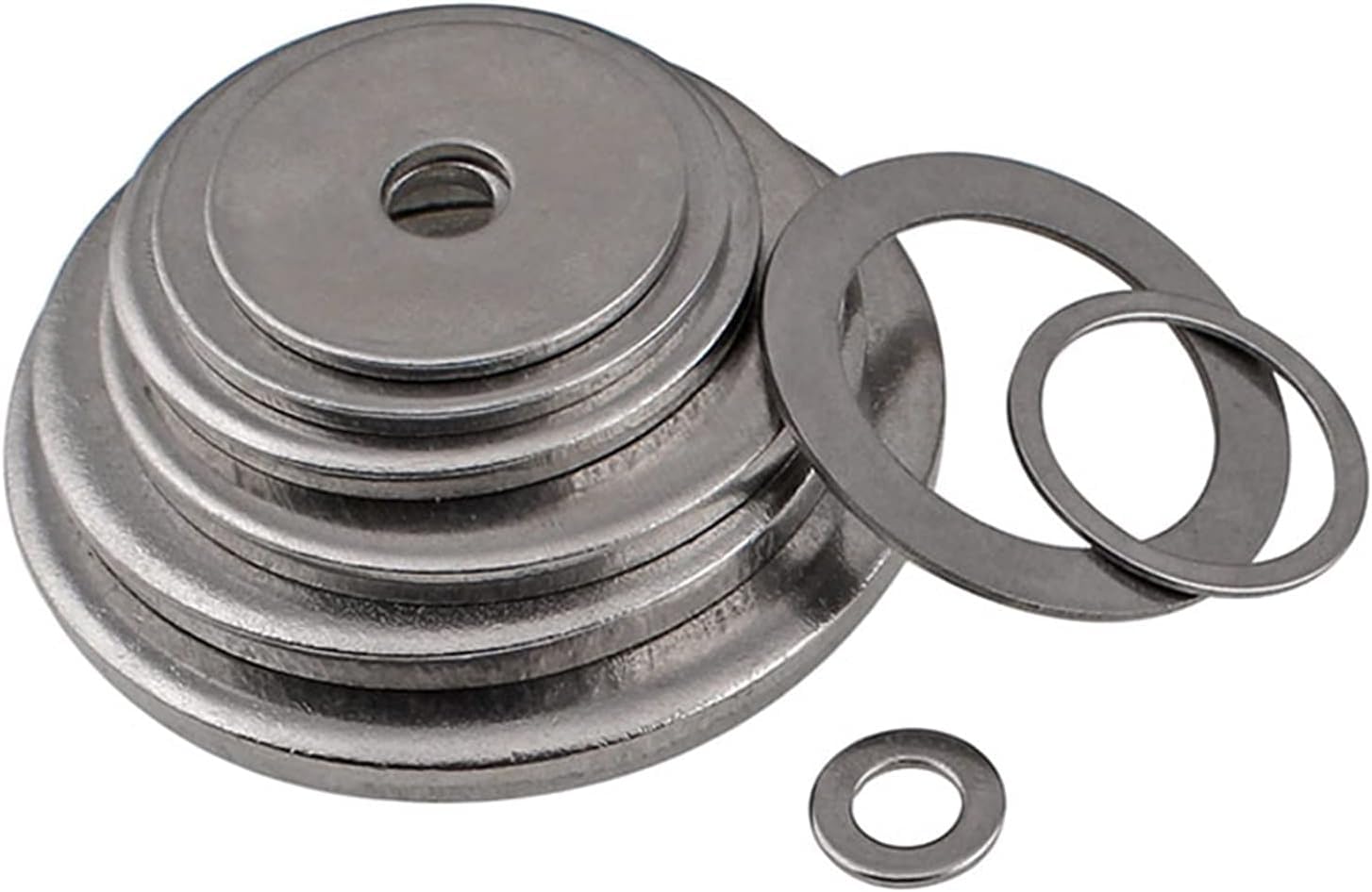 Arandelas,Arandela plana de reparación, Arandela plana de acero inoxidable 316 Junta plana Anillos de junta plana M2 M2.5 M3 M4 M5 M6 M8-M24 Espesor 0.5 mm-4 mm, 10/50 PCS, durabilidad duradera ( Colo