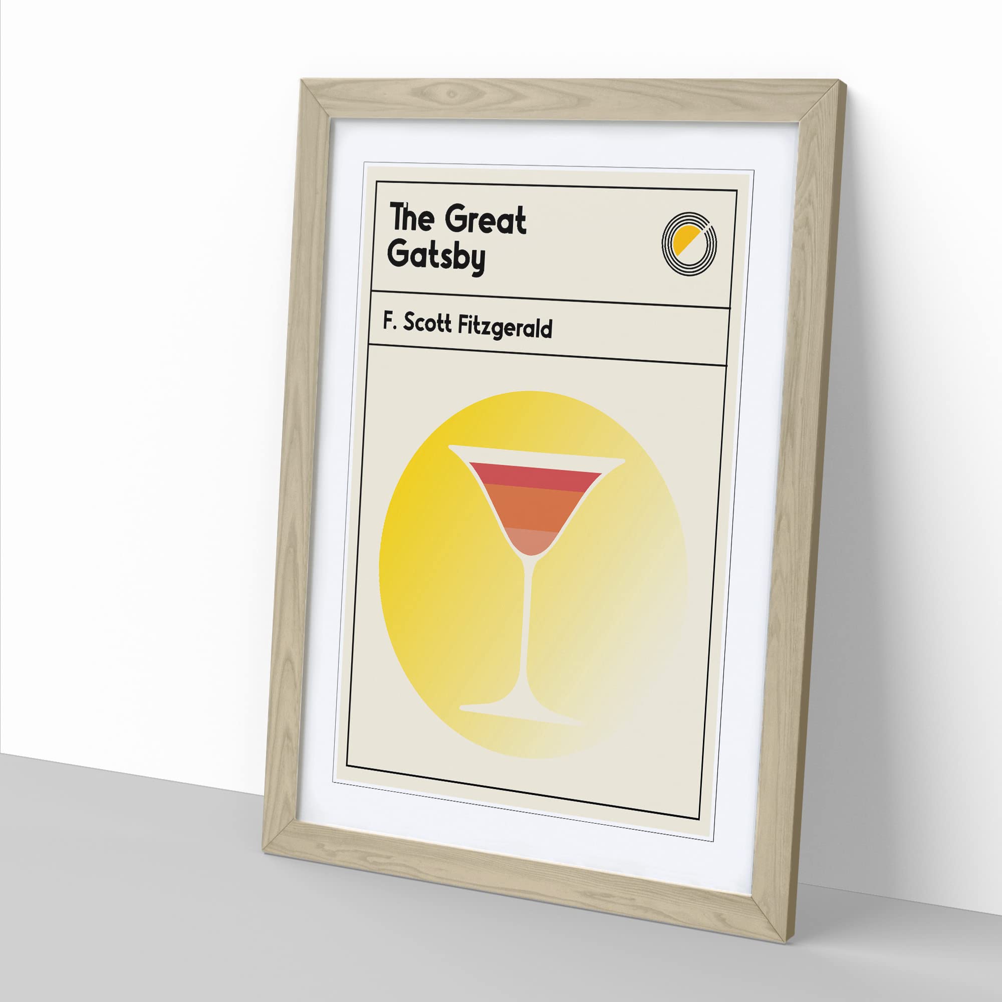 Book Cover The Great Gatsby F. Scott Fitzgerald Modern Framed Wall Art Print - Image 2