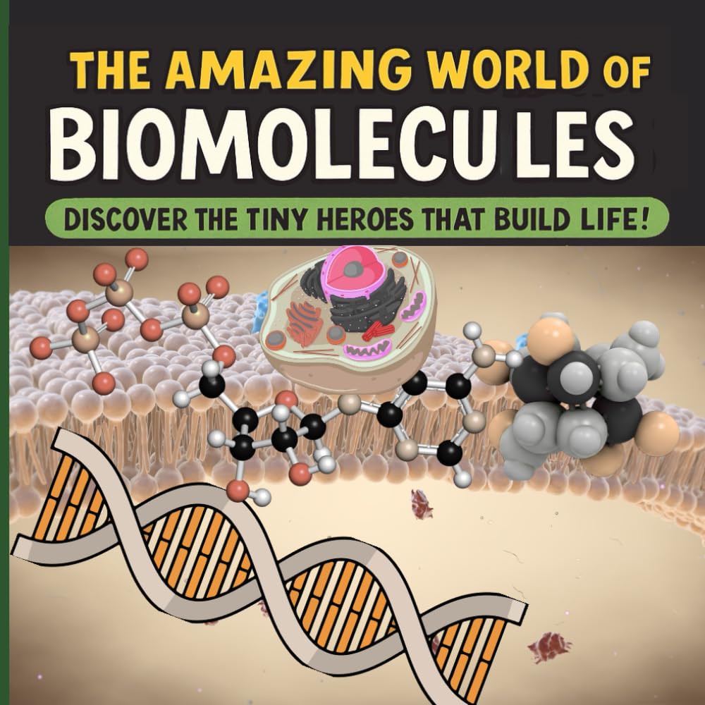 The Amazing World of Biomolecules Discover the Tiny Heroes That Build Life: Explore Carbohydrates, Proteins, Fats, DNA & Cells — Ages 11–16, ... Discover the Tiny Molecules That Build Life