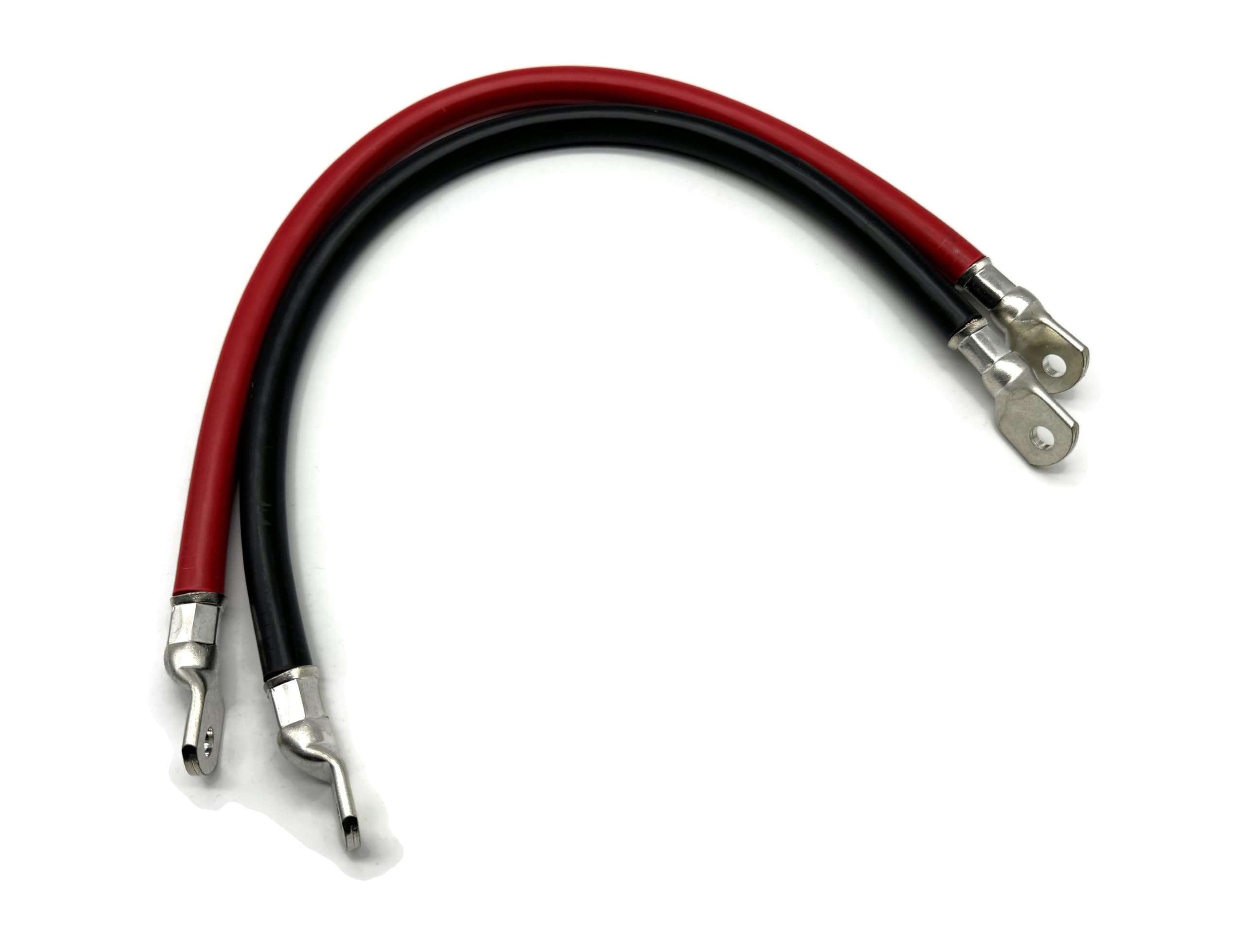 eXODA Set de câbles de Batterie 70 mm² 50cm avec cosses M8 Rouge et Noir - Câbles en 99 pourcent cuivre pour véhicules et Applications électriques.