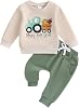 Cute Toddler Baby Boys Outfit Clothes Long Sleeve Shirts Sweatshirt Pants Infant Fall Winter Clothes 2Pcs Set