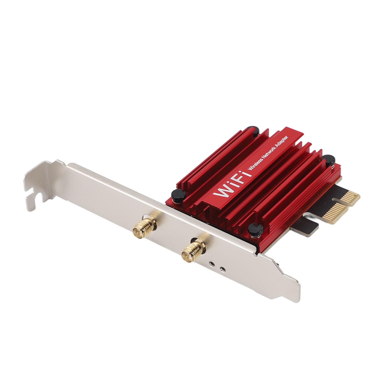 Gedourain Scheda WiFi PCIE AX210 Scheda WiFi 6 Wireless Ad Alta velocità da 5374Mbps con 5.3 per 10 11, Forte compatibilità per PC Desktop