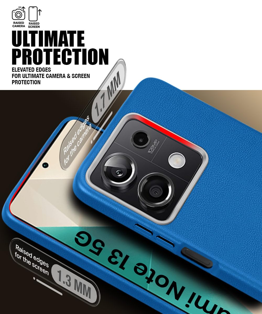 WOW IMAGINE Back Cover for Xiaomi Mi Redmi Note 13 5G | Ultra Slim Flexible Non-Slip Grip | Inner Fabric | Metal Camera Ring & Lightweight Soft Silicone Mobile Case – Blue WOW IMAGINE Back Cover for Xiaomi Mi Redmi Note 13 5G | Ultra Slim Flexible Non-Slip Grip | Inner Fabric | Metal Camera Ring & Lightweight Soft Silicone Mobile Case – Blue